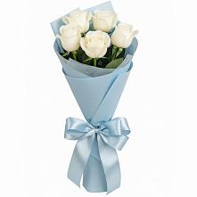 Букет 5 Белых роз Проуд #REPLACE_PRED# Сосновке