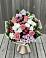 Букет цветов из: Альстромерии, Гвоздики, Розы и Хризантемы в Сосновке