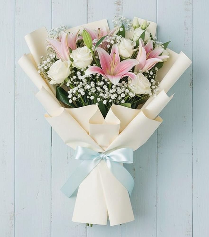 Букет цветов из: Лилии в Сосновке