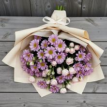 Букет цветов из:  Розы и Хризантемы #REPLACE_PRED# Сосновке