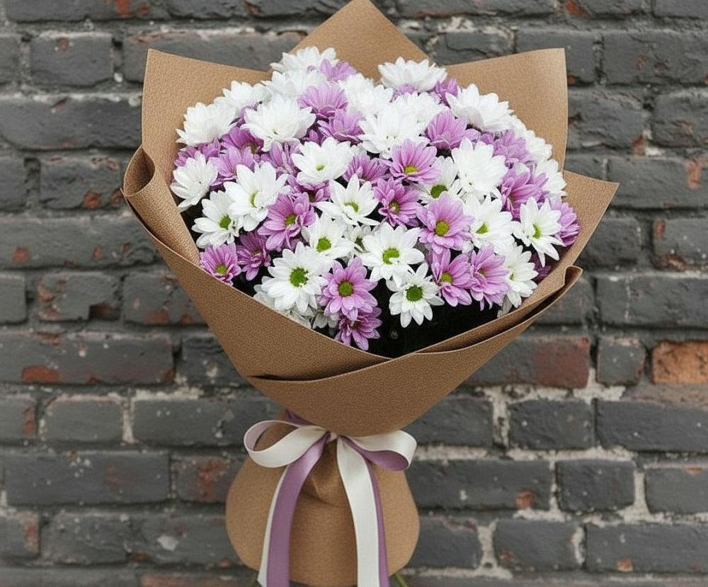 Букет цветов из: Хризантемы в Сосновке