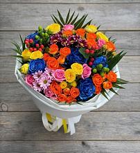 Букет цветов из:  Розы и Хризантемы в Сосновке