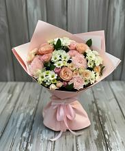 Букет цветов из:  Гвоздики, Розы и Хризантемы в Сосновке