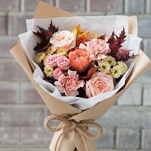Букет цветов из:  Гвоздики, Хризантемы и Розы в Сосновке