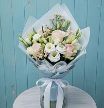 Букет цветов из:  Розы и Лизиантусы #REPLACE_PRED# Сосновке