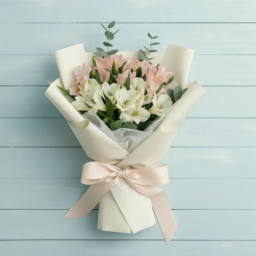 Букет цветов из: Альстромерии в Сосновке