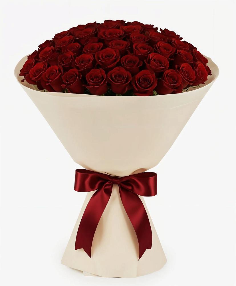 Букет 101 Бордовая роза Блэк Бакарра в Сосновке